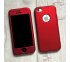 360° kryt Mate silikónový iPhone 5/5S/SE - červený
